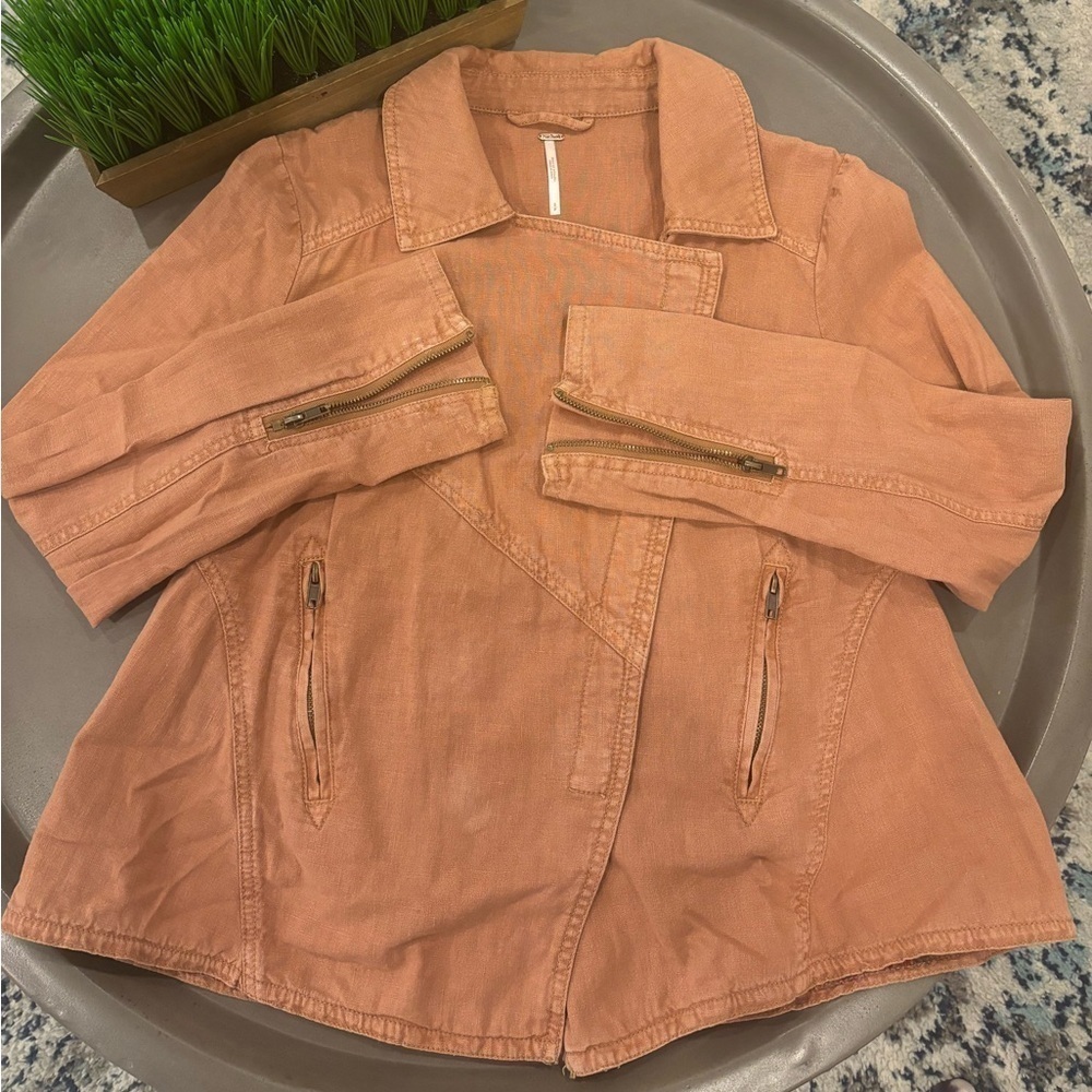 Free People Moto Asymmetrical Zipper Jacket |Small - Picture 3 of 11